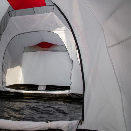 6-Personen-Tunnelzelt, winddicht UV50+, 2 Schlafzimmer