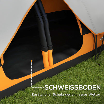8-Personen-Tunnelzelt, winddicht, wasserabweisend