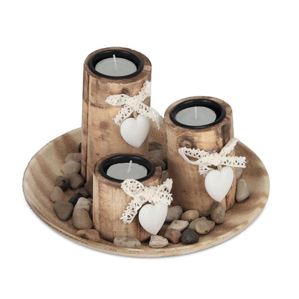 Bougeoir pour bougies chauffe-plat