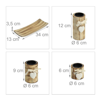 Bougeoir pour bougies chauffe-plat