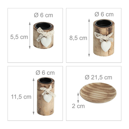 Bougeoir pour bougies chauffe-plat