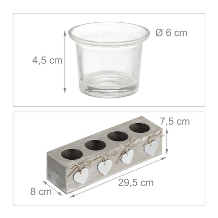 Bougeoir pour bougies chauffe-plat