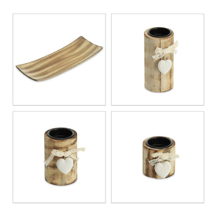 Bougeoir pour bougies chauffe-plat