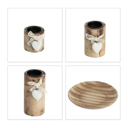 Bougeoir pour bougies chauffe-plat