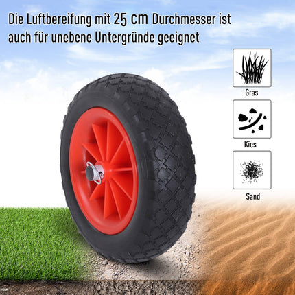 Kanu- und Kajakwagen, faltbar mit PU-Rädern, 90 kg Tragkraft