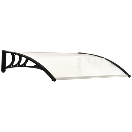 Vordach aus transparentem Polycarbonat – 75x100cm