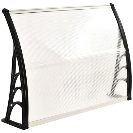 Vordach aus transparentem Polycarbonat – 75x100cm