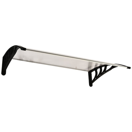 Vordach aus transparentem Polycarbonat – 75x100cm