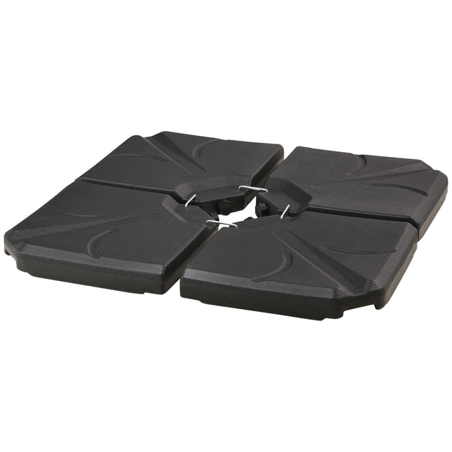 Ampelschirmständer-Gewichte, HDPE, 56 kg Fassungsvermögen
