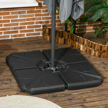 Cantilever Umbrella Base Weights, HDPE, 56kg Capacity