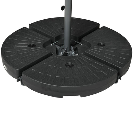 Großer Ampelschirm 296x296cm – für Garten und Terrasse