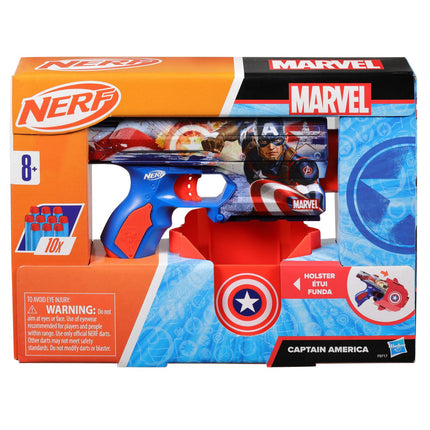 Captain America Nerf Blaster Spielzeug mit einfach zu ladendem Mechanismus