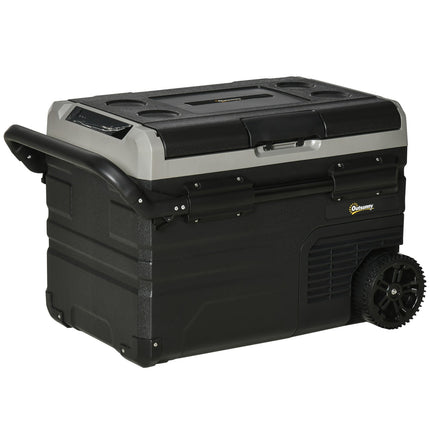 Autokühlbox 40L, LED, Kompressor, Rollen, Doppelspannung