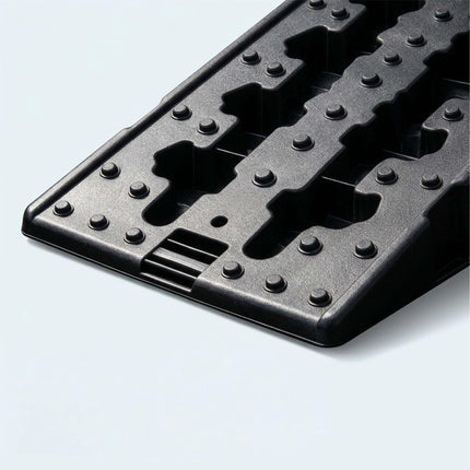 Car Ramps 2-Piece Set with 5 Tonne Capacity and Wheel Stop, Non-Slip, Black