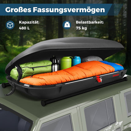 Dachbox 400L – abschließbar, robust, aerodynamisch