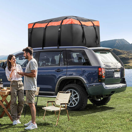 Car Rooftop Cargo Carrier Bag, 23 Cu Ft, Waterproof, Lock