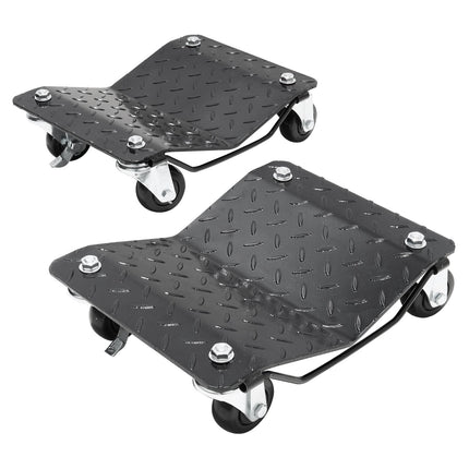 Car Tire Dollies Set of 2, 3000 lb, Locking Casters