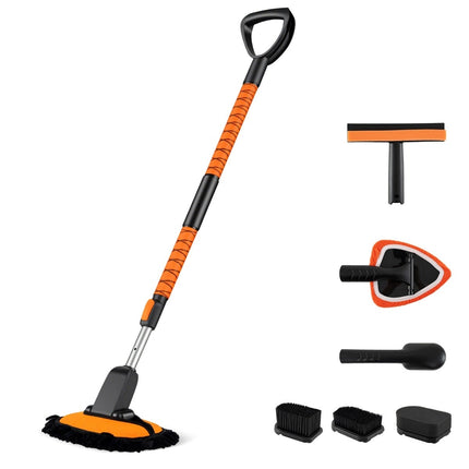 Car Wash Brush Set with Telescopic Handle, Scratch-Free