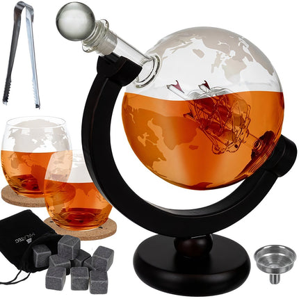 Carafe - globe - Malatec 22553 whiskey set