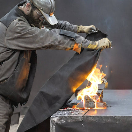 Carbon Felt Welding Blanket, 27 x 12 in, 1800F