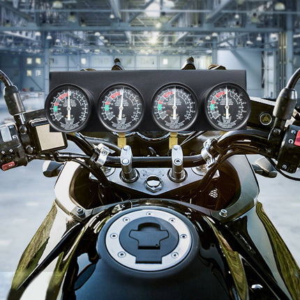 Carburetor Synchronizer Gauge Set, 4 Gauges, Hoses, Case