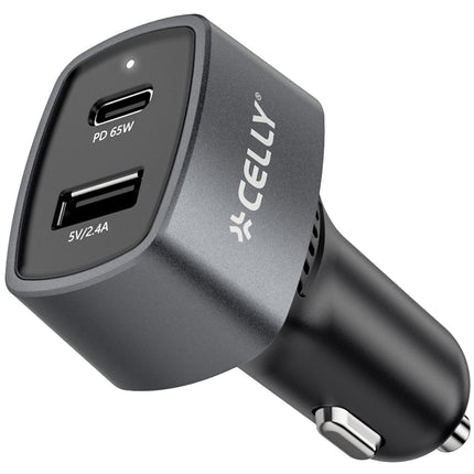 Kfz-Ladegerät 1xUSB-C PD 1xUSB-A 65W