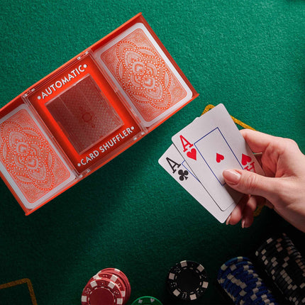 Elektrická míchačka karet na 2 balíčky