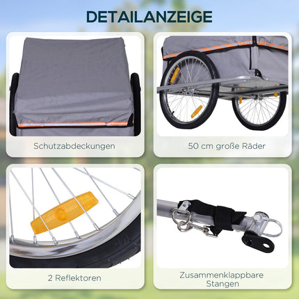 Fahrradlastenanhänger – robustes Design, das sich leicht befestigen lässt