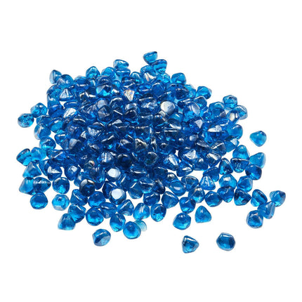 Caribbean Blue Fire Pit Glass Beads, 10 lb, 1 Inch