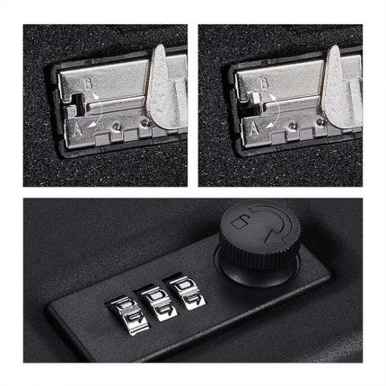 Car locker with combination lock