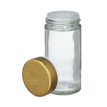 Carousel for golden spices with 16 glasses