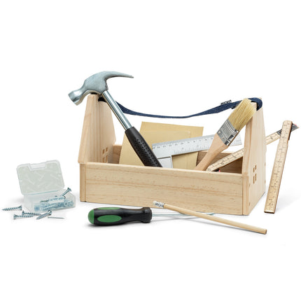 Boîte de menuisier avec outils