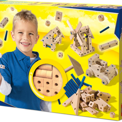 Schreiner-Spielset für Kinder mit Werkzeugen und Zubehör