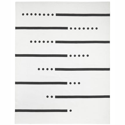 Teppich weiß grau 130x160 cm