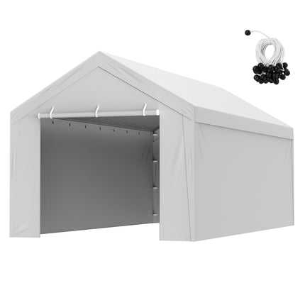 Carport Replacement Canopy Cover 10x20 Ft, Top + Sidewall
