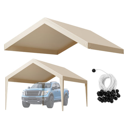 Carport Replacement Canopy Cover 12x20 ft, Waterproof, UV-Resistant
