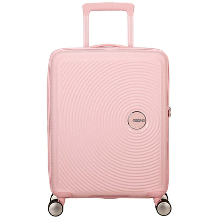 Carry-On Suitcase 55cm, Pastel Pink, Hard Shell