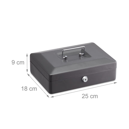 Cash box with 2 keys
