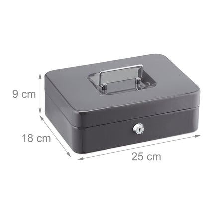 Cash box with 2 keys