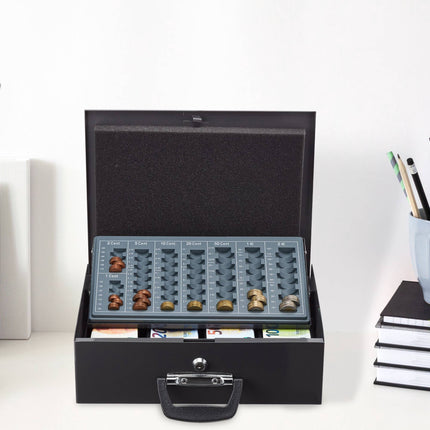 Cash drawer with coin counter