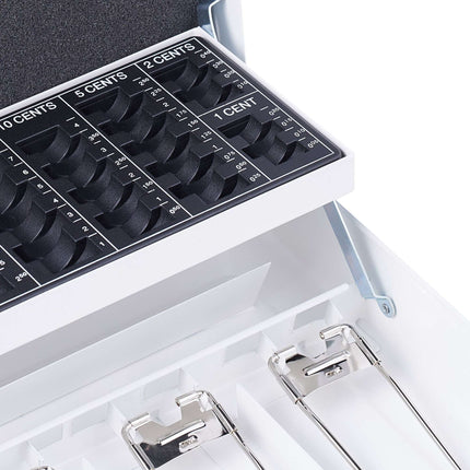 Cash drawer with coin counter