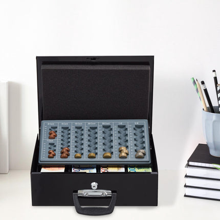 Cash drawer with coin counter
