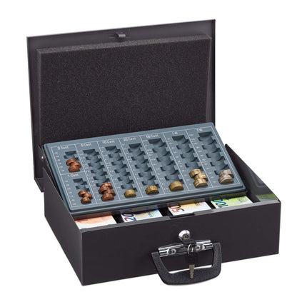 Cash drawer with coin counter