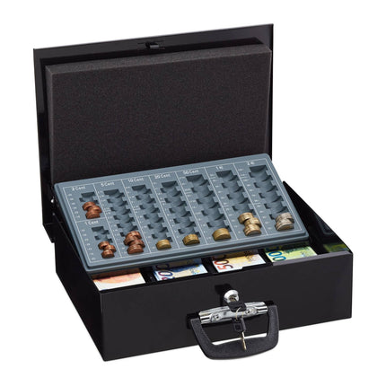 Cash drawer with coin counter