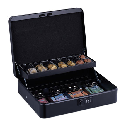 Cash drawer with combination