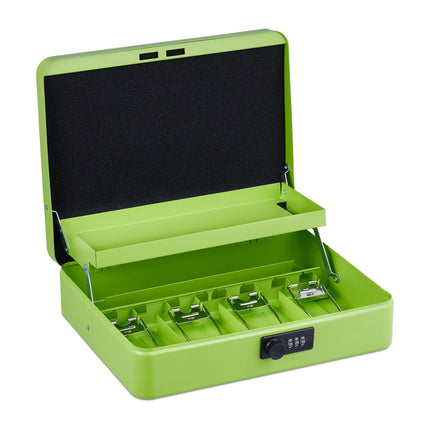 Cash drawer with combination