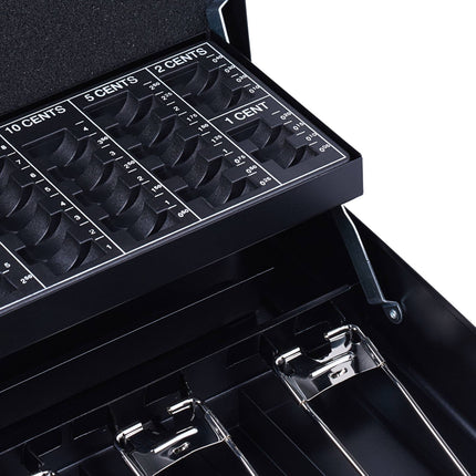 Cash drawer with combination