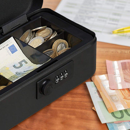 Cash drawer with combination lock
