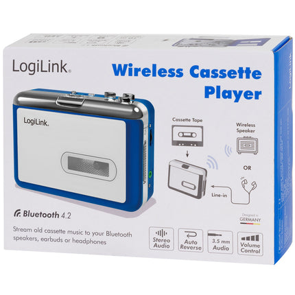 Kassettenspieler für Bluetooth-Kopfhörer/Lautsprecher
