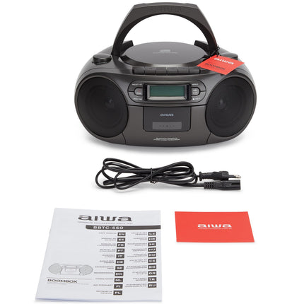 Radiomagnetofon CD/FM rádio/kazeta/USB/BT černá
